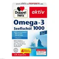 2x DOPPELHERZ Omega-3 Seefischöl 1000 Kapseln 120 ST