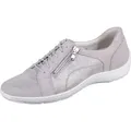 Waldläufer Henni Schnürhalbschuh 496042-333-070, Denver 2x Tore, stein, Weite H 38 1/2 - Grau - 38,5