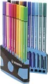 STABILO Pen 68 ColorParade Etui anthrazit/blau 20 Farben