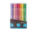 STABILO Filzstift STABILO Pen 68 Filzstift - 1 mm - 20er ColorParade - anthrazit + hellb