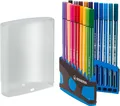 Premium-Filzstift - STABILO Pen 68 ColorParade - 20er Tischset in anthrazit/hell