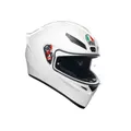 AGV - K1 S E2206 Motorrad Helm, Herren ECE Vollvisier Motorradhelm, Racing Style mit Aerodynamischem Spoiler, Kratzfestem Visier, 190° Sichtfeld, mit Intercom Ready, Old Model - White, X-Large
