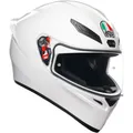 Motorrad Helm XL - AGV K1 S Solid - Sport Racing Integralhelm - weiß