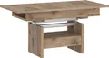 Couchtisch >CORTADO< ausziehbar bis 150cm, höhenverstellbar bis 72cm, in Viking Eiche Nachbildung - 110/150x56/72x65cm (BxHxT)