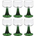 6 Römer Römergläser Grün Weingläser Wein Gläser Glas 27 cl 0,2 L Geeicht - Grün
