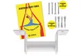 Diabolo Freizeitsport Nestschaukel Vertikaltuch Deckenhalterung schwarz oder weiß, (Aerial Silk Halterung aus Stahl für Luftakrobatik Training, 1-tlg., Aerial Rigging Ceiling Mount Weiß mit Montage Set), Vertikaltuch Deckenaufhängung Weiß für niedrige Decken