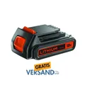 Black & Decker Akku; 18V/2,0 Ah; für Gartengeräte und Elektrowerkzeuge