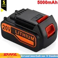 Neu 18V 5-0Ah Fur-BLACK-DECKER-Akku-Lithium-BL2018-BL1318-BL4018-BL1518-LBXR20