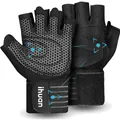 Fitness Handschuhe Damen Herren Vollschutz atmungsaktiv Handgelenkbandage 1 Paar