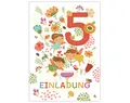 Junapack 12 Einladungskarten zum 5. Kindergeburtstag Einladung zum fünften Geburtstag Mädchen Fee Feen