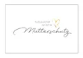 Merz Designkarten 1 Premium Abschiedskarte zum Mutterschutz - 10,5x14,8cm Klappkarte mit braunen Umschlag (Naturpapier) edles Designerpapier Karte Abschied der Kollegin in die Babypause, Weiß