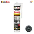 Neutralsilikon Naturstein Silikon Marmor Sanitär Inn/Auß 1 x 300ml Anthrazitgrau