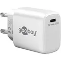 Goobay USB-Ladegerät 65406, 20 Watt, 1x USB-C, 1 Port, Schnellladegerät