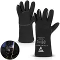 STAHLWERK Schweißerschutzhandschuhe extra robuste Hitzeschutzhandschuhe