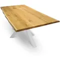 Deluke Massivholzplatte, Braun, Holz, Echtholz,Eiche, Rechteckig, 70x4x100 cm, Esszimmer, Tische, Esstische, Tischsysteme, Tischplatte