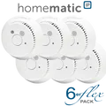 6er SET Homematic IP Rauchwarnmelder mit Q-Label HmIP-SWSD-2