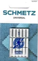 5 Schmetz Nähmaschinennadeln Universal  130/705H  Stärke 70/10 mit Flachkolben