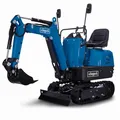 Scheppach Benzin Mini-Bagger EXC815 mit Kettenantrieb | 8,5PS | 690mm Spurbreite | Grabtiefe 1200mm | Armreichweite 2330 mm | 1,7km/h Speed | E-Start | LED Beleuchtung | inkl. Schaufel & Planierschild