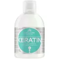 Kallos Keratin Shampoo, 1000 ml, Shampoo, Nicht-professionell, Frauen, beschädigtes Haar, trockenes Haar, Ernährung, Schutz, Glanz, Weichmachend,...