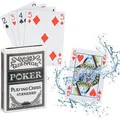 Relaxdays Kartenspiel 10023628, wasserfestes Poker, ab 8 Jahre, 2-8 Spieler, Anglo-Amerikanisches Bild