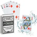 Relaxdays Wasserfeste Pokerkarten aus Plastik Weiß,Rot,Schwarz