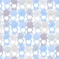 Profhome 381291-GU Kinder Tapete Tiermotiv matt blau grau weiß 5,33 m2