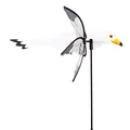 CIM Windspiel - Petite 2in1 MÖWE - Ø28x43x85cm - Windmühle mit Standstab oder Mobile mit Hängeset