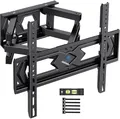 PERLESMITH TV Wandhalterung, Schwenkbare Neigbare TV Halterung für 26-70 Zoll Flach & Curved Fernseher oder Monitor bis zu 45kg, Wandhalterung Fernseher max.VESA 400x400mm