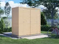 Bikebox Geräteschrank Fiete 1 18 mm natur Fahrradgarage Fahrradbox Holz