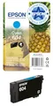Epson Orginal 604 Tinte Ananas Singlepack Cyan Standard, XP-2200 XP-2205 XP-3200 XP-4205 WF2910DWF WF2930DWF WF2950DWF, ReadyPrint Flex-Tintentarife