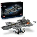 LEGO ǀ Marvel S.H.I.E.L.D.-Helicarrier - Flugzeugträger Modellbau für Erwachsene - 6 Minifiguren inkl. Captain America & Nick Fury - DIY Regalde...