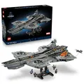 LEGO ǀ Marvel S.H.I.E.L.D.-Helicarrier - Flugzeugträger Modellbau für Erwachsene - 6 Minifiguren inkl. Captain America & Nick Fury - DIY Regaldeko - Avengers Geschenk für Fans - 76354