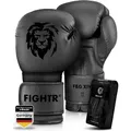 FIGHTR Boxhandschuhe FBG XIV – Stabil & komfortabel für Boxen, Kickboxen, MMA & Sparring schwarz 12 oz