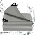 WOLTU Abdeckplane wasserdicht Plane mit Ösen 140 g/m2 PE Schutzplane UV-beständig : Grau 2x3 m Farbe: Grau Größe: 2x3 m - Grau