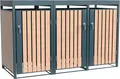 WESTMANN Mülltonnenbox Planta, Platz für 3 Mülltonnen je 240 L, BxHxT: 200x84x124,5 cm