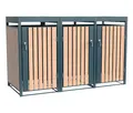 Tchibo - Mülltonnenbox mit Blumenkasten - 200x84x125cm - anthrazit - Stahl