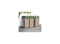 Westmann Mülltonnenbox Planta 3x 240 L Holzoptik 84x200x124,5cm