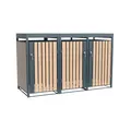 Westmann Mülltonnenbox "Planta" für 3x 240 L, holzoptik, 3er Box