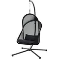 Yobaya Hängesessel, Cool Black Stahl,textilbezug Schwarz