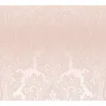 Vliestapete Barock Ornament Muster Glänzend Glatt Rosa FSC