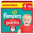 Pampers Windeln baby-dry Monatsbox Gr. 4 (9-15 kg) für Babys und Kleinkinder, 180 St.