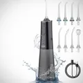 Elektrische Munddusche Wasser Flosser kabellos 5 Modi 8 Düsen Spritzdüse