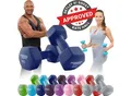 Miweba Sports Gymnastikhanteln 2er-Set NKH100, bodenschonend, 0,5-10 kg, Anti-Rutsch-Oberfläche (Königsblau, 2x 8,0 Kg)