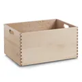 Zeller Holzkiste Buche lackiert braun Aufbewahrungstruhe, 40 x 30 x 21cm