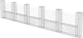 vidaXL Gabionenkorb U-Form Stahl 570×20×100 cm