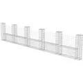vidaXL Gabionenkorb U-Form Stahl 570x20x100 cm 142547