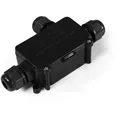 McPower Abzweigdose 1300409, wasserdicht IP65 für außen, 125 x 69 mm, schwarz, aus Kunststoff, für Aufputz, 10 Stück