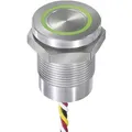 APEM CPB2110000KGSS CPB2110000KGSS Sensortaster 24 V 0.2 A tastend Grün, Rot IP68, IP69K 1 St.