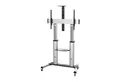 PureMounts TV-Wandhalterung PureMounts PDS-0011C Single Screen TV Standfuß 1000 x 600 mm Silbergra