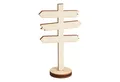 HobbyFun Dekofigur Miniatur Wegweiser, Holz 4,5 cm x 8 cm